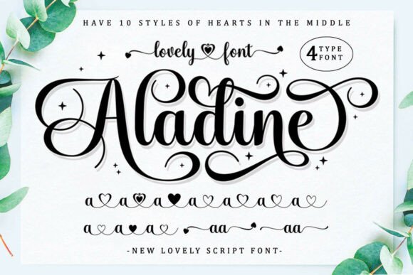 Aladine Font: A Breathtaking Script for Your Brand Story