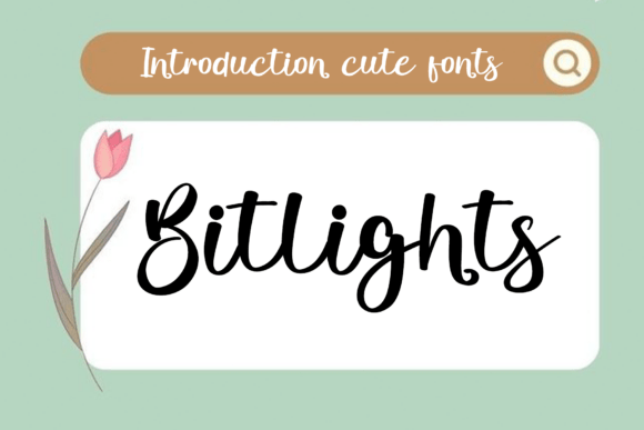 Bitlights: A Calligraphic Script Font for Sophisticated Web Experiences