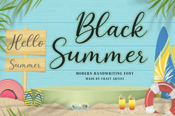 Black Summer Font: A Casual Script for Everyday Branding