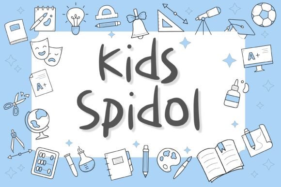 Crafting Character: Kids Spidol as a Logo and Branding Font