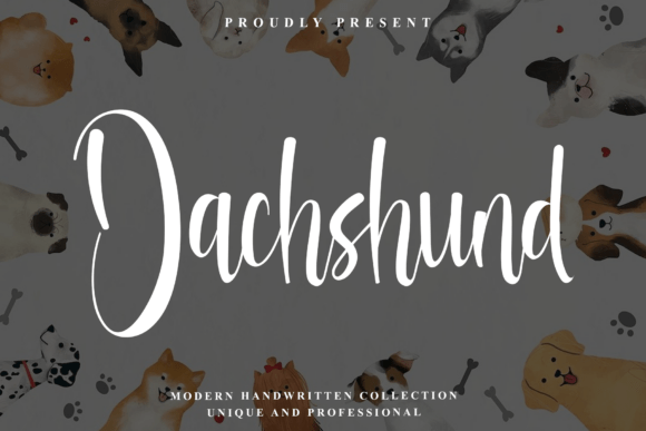 Dachshund Font: A Sleek Handwritten Typeface for Editorial Mood