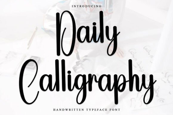 Daily Calligraphy: A Festive Font for Crafters & Makers