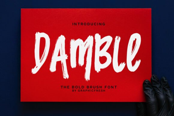 Damble: A Brush Typeface Built for Bold Marketing