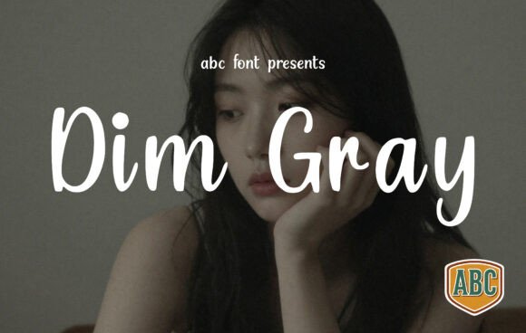 Designing with Dim Gray: A Font That Feels Like a Warm Embrace