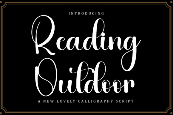 Discover the Creative Charm of Reading Outdoor Font
