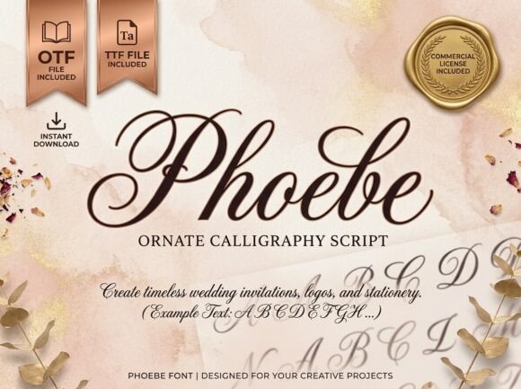 Elevate Your Brand with Phoebe: A Sophisticated Calligraphy Script