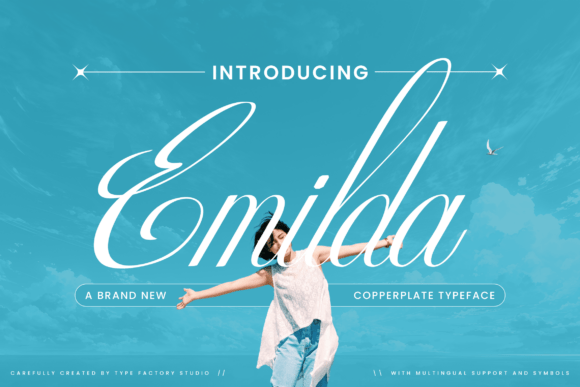 Emilda: A Sophisticated Copperplate Script Font for Digital Design