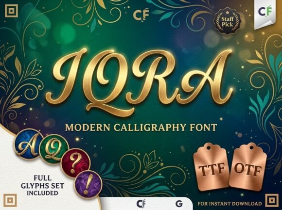 Iqra: A Modern Calligraphy Font for Editorial Personality
