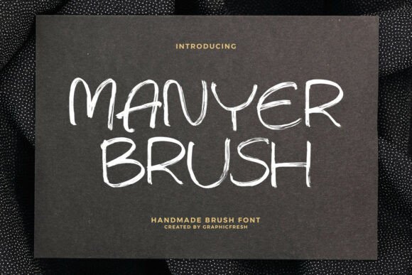 Manyer: A Handmade Brush Font Built for Bold Campaigns