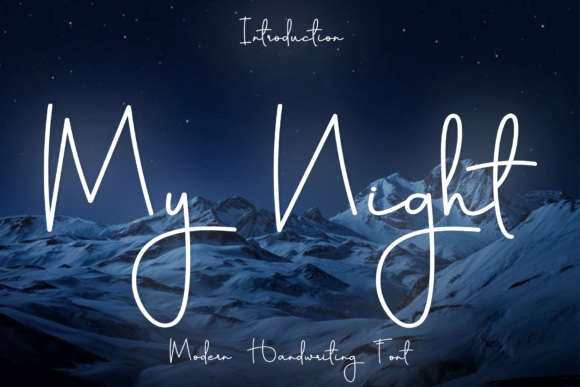 My Night: A Script Font for Quietly Sophisticated Layouts
