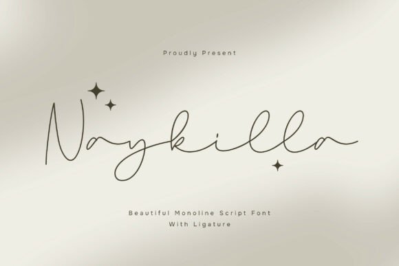 Naykilla: A Crafting Font for Modern Handwritten Style