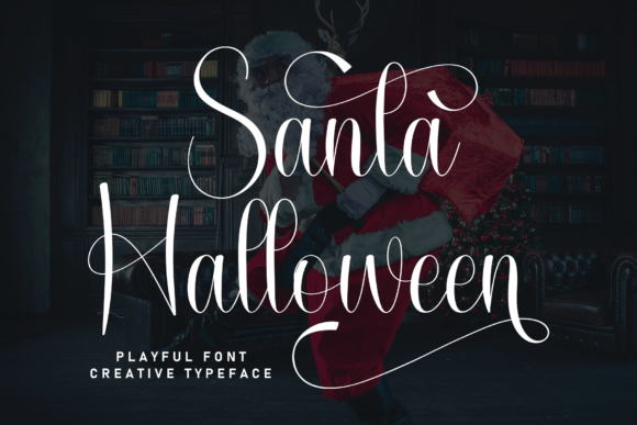 Santa Halloween: When a Script Font Gets Playfully Spooky