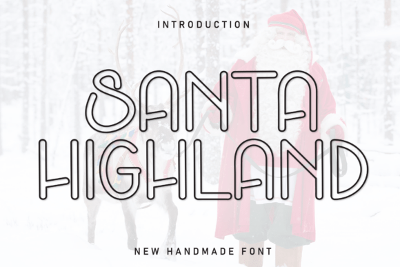 Santa Highland: A Craft-Friendly Font for Rustic Charm