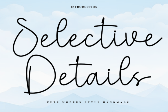 Selective Details: A Font That Elevates Your Brand's Story