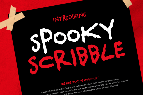 Spooky Scribble: A Font That Designs Atmosphere