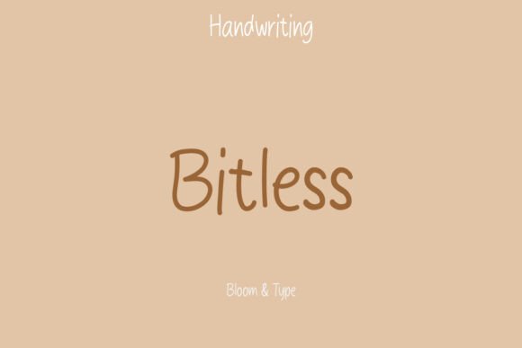 Using the Bitless Font in Editorial Layouts